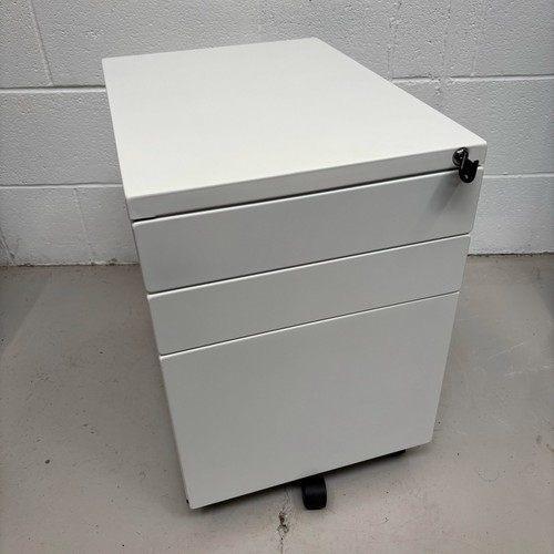 Metal filing cabinet white - cabinet, 3