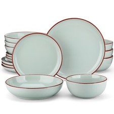 vancasso 16-Piece Stoneware Dinner Set Plates Bowls Set Tableware Service for 4