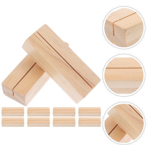 10pcs wooden note clip holders - 10pcs,