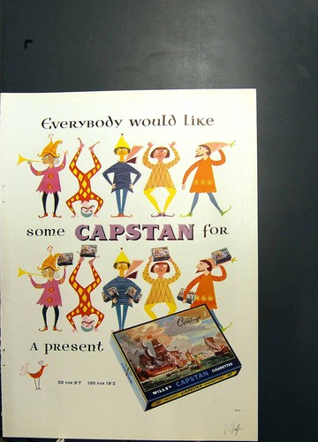 Old print capstan cigarettes - old,