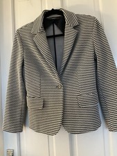 Max Mara Weekend Black/White Jacket Medium (8-10) Excellent Condition
