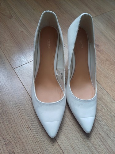 White pointed heels stiletto - heels,,