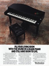 1989 Technics Digital Ensemble: Sounds of Grand Piano Vintage Print Ad