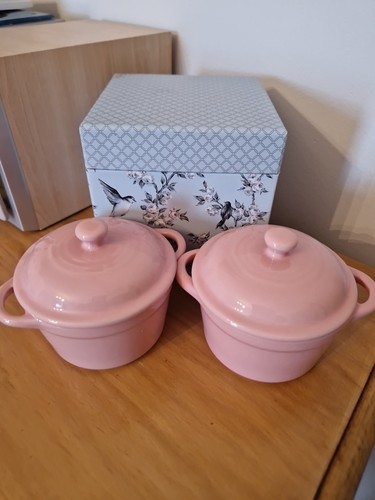 Pink individual casserole dish - individual,