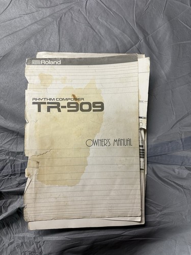 Roland 909 owners manual - roland,