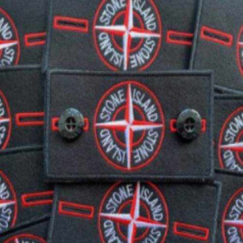Stone island badge red - island, &
