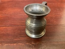 Pewter Quarter Gill Antique Measure For Spirits Snell & Co Birmingham