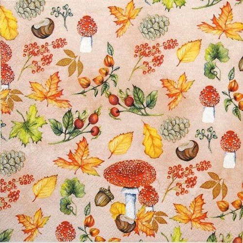 Single lunch paper napkins - 4x,
