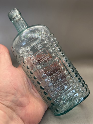 Large victorian poison bottle - victorian,