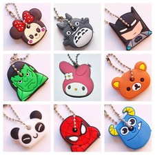 Cute Key Cap Covers Rubber Cartoon Key Head Tags Holder Novelty Birthday Gift UK