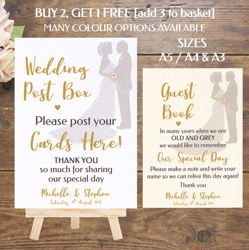 Personalised wedding post - personalised,