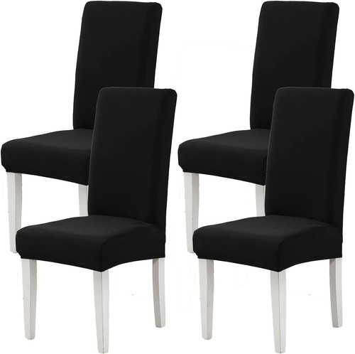 Black chair covers - black,