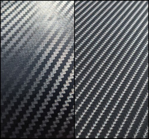 Black carbon fibre vinyl - 3d/4d,