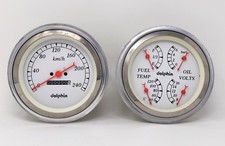 1947 1948 1949 1950 1951 1952 1953 Chevy Truck 5" Gauge Dash Panel Set Metric 