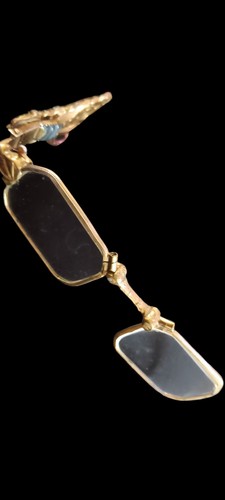 Ornate folding lorgnette opera - ornate,