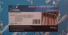 SharkBite PushFit Quick Fit Combi Boiler Kit 15 & 22mm Tee Elbows Like Tectite
