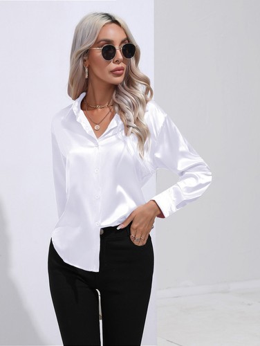 Womens satin silk solid - womens,