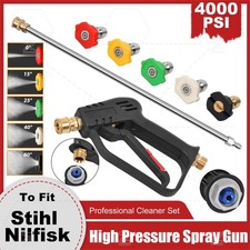 PRESSURE WASHER SHORT TRIGGER GUN LANCE STUBBY GUN + 5 NOZZLES For Stihl/Nilfisk