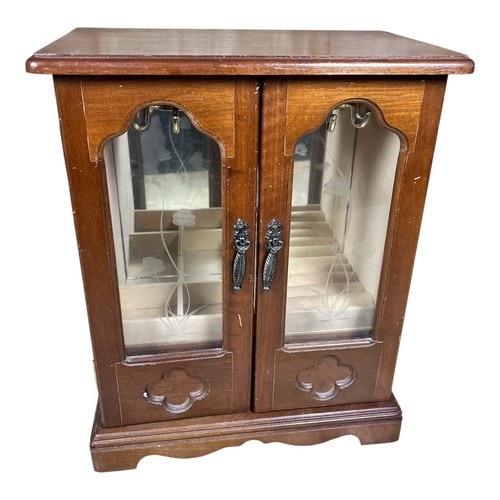 Vintage door wooden armoire - wooden,