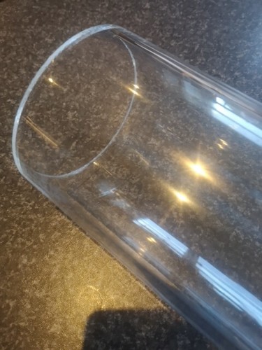 Clear acrylic round tube - clear,