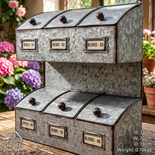 Metal cabinet rustic table top - metal,
