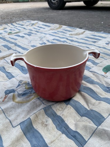 Creuset red fondue pot - creuset,