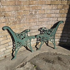 Vintage Cast Iron Heavy Bench