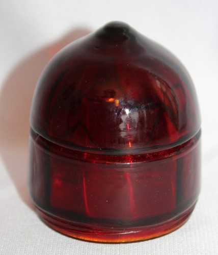 Vintage red glass marquee - red,