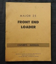 c.1950 FORD FORDSON MAJOR TRACTOR "MODEL 25 FRONT END LOADER" OPERATORS MANUAL
