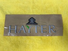 Genuine Hayter 3D Logo Front