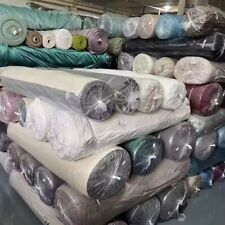 Plush Velvet Fabric Craft Velour Material Curtain Blind Cushion Sofa Upholstery