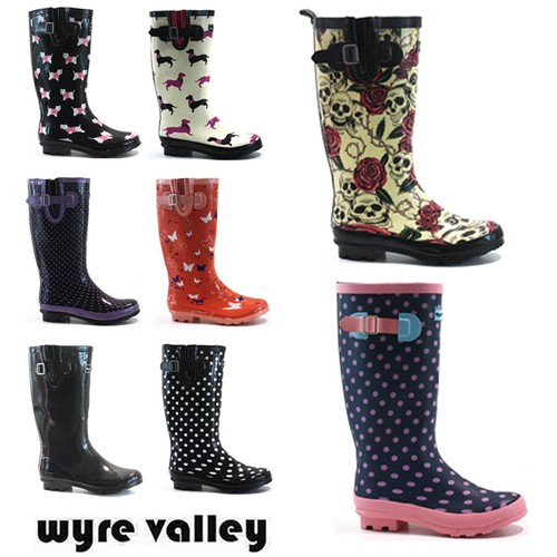 Ladies waterproof wellies rain - ladies,