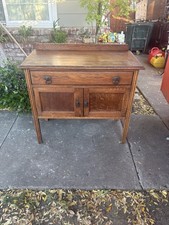  Antique Oak Wash Stand or