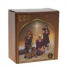 7-Piece Mini Christmas Nativity Set | Traditional Holy Family Figurines