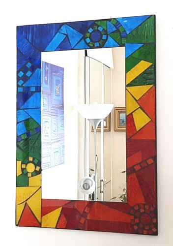 Rectangular mosaic wall