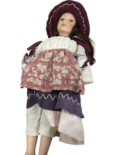 Alberon porcelain doll - porcelain, with