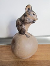 Poole Pottery Mouse on Apple