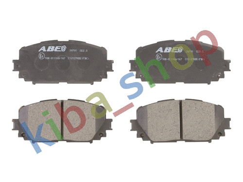 Front axle brake pads set - axle,
