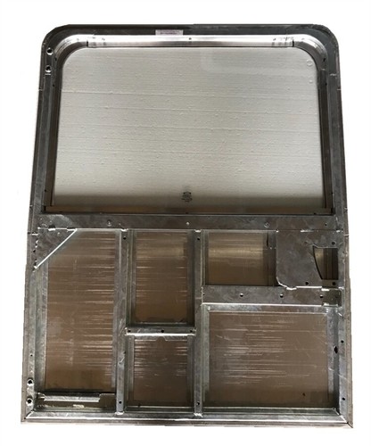 Plain glazed galvanised rear - glazed,