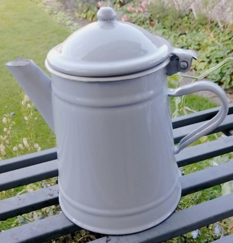 Grey rustic enamel - enamel, coffee