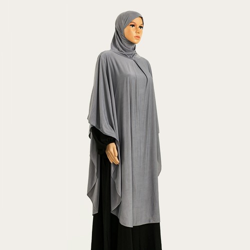 One piece long khimar - long, hoooded