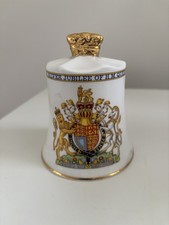 Aynsley Bone China bell  Silver Jubilee Queen Elizabeth