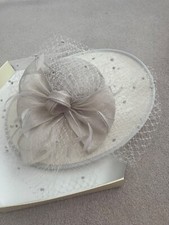 Mother of Bride/Groom Hat.  Snoxell & Gwyther - Ivory/Silver