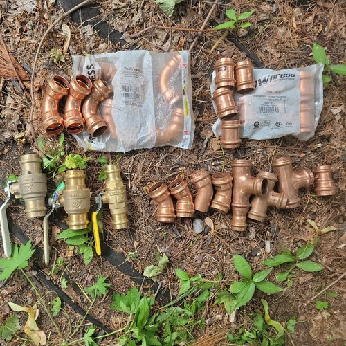 Lot propress fittings tees - fittings,