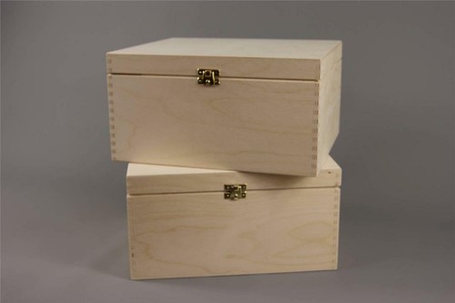 Plain wooden box wedding - plain,