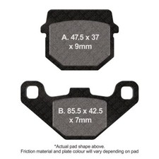 EBC Scooter Org Brake Pads Black (E327) Front Left for Rieju RS Sport 50 2012-15