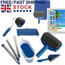 Paint Runner Pro Roller 8Pcs Brush Set Room Painting Wall Handle Decorating UK