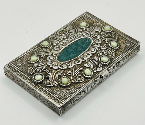 Victorian pressed tin card - tin,