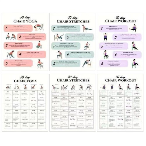 Chair yoga chart day 6 - 30-day,