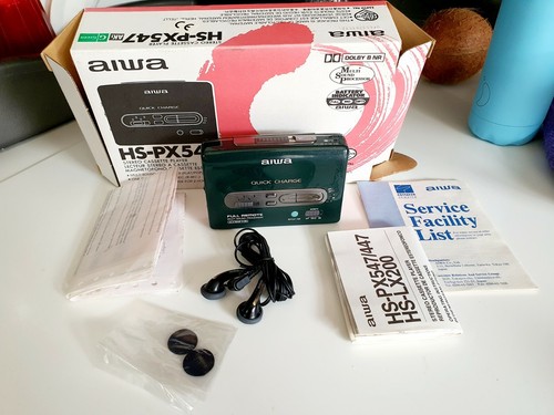 Rare green aiwa px547 - px547, walkman